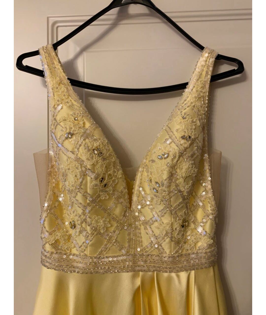 SHERRI HILL Желтое полиэстеровое вечернее платье, фото 8
