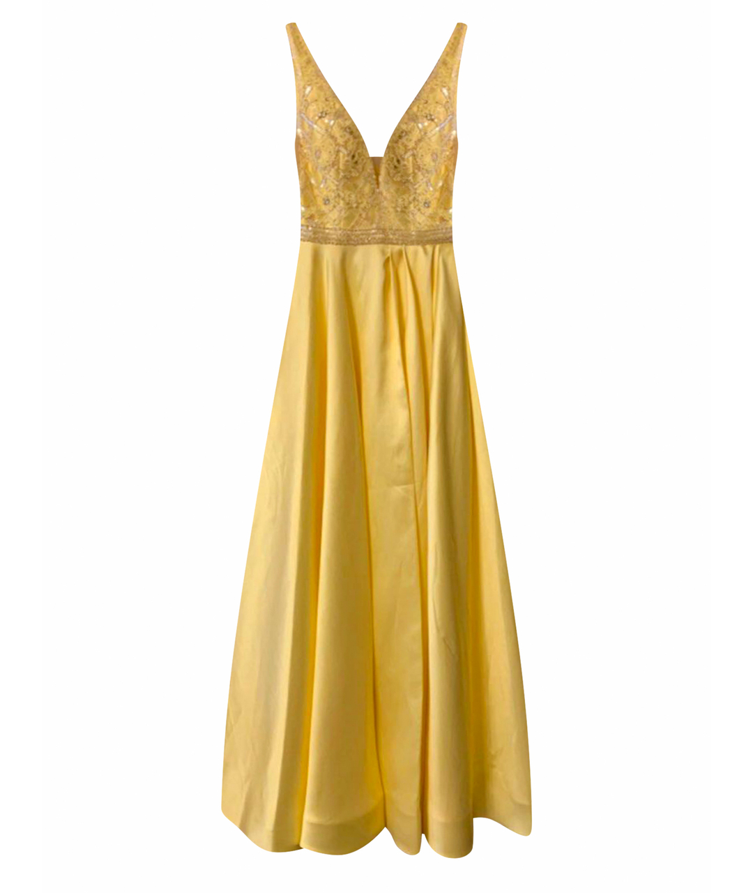 SHERRI HILL Желтое полиэстеровое вечернее платье, фото 1
