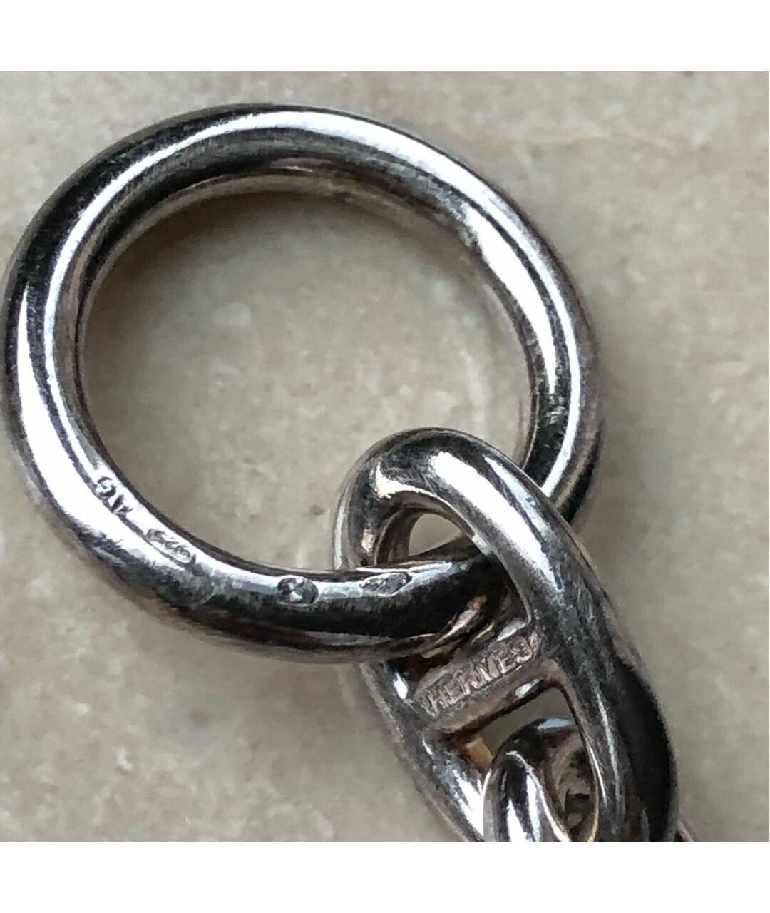 HERMES PRE-OWNED Серый серебряный браслет, фото 3