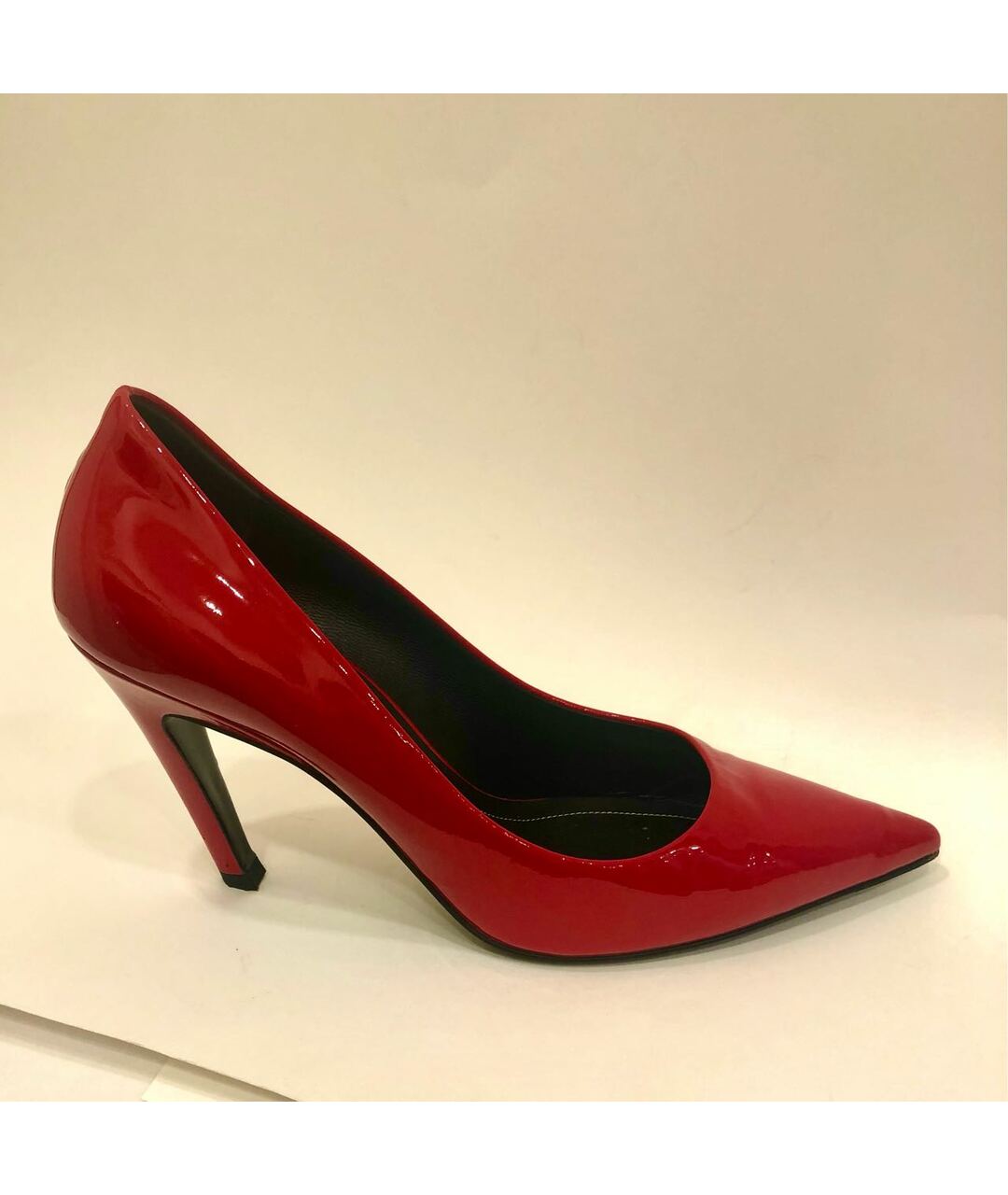 BALENCIAGA Красные туфли из лакированной кожи, фото 4