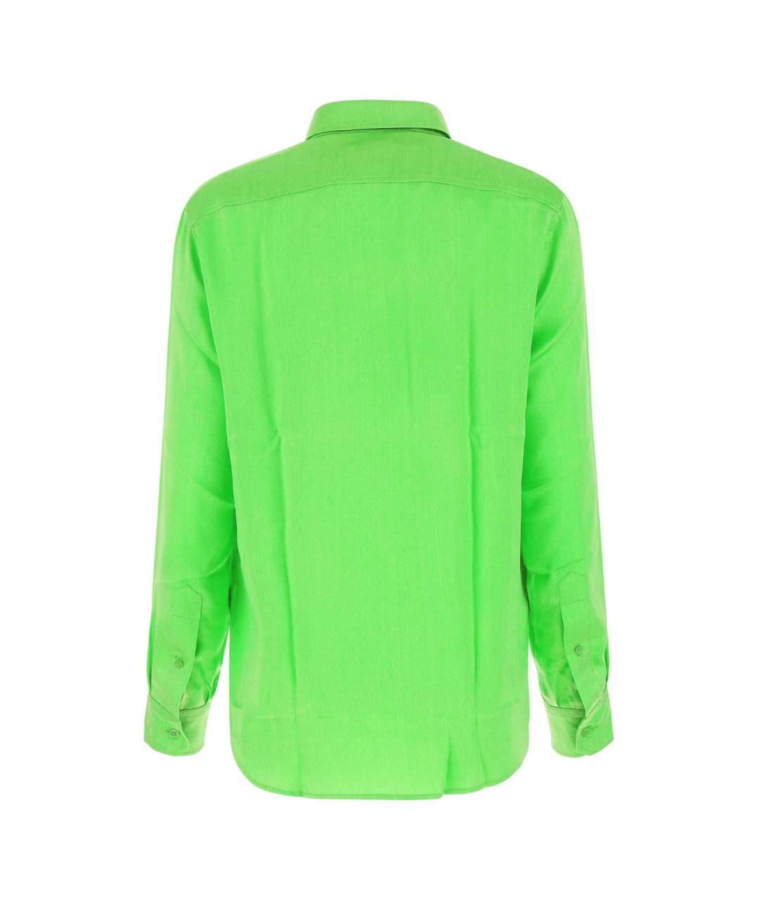 AMI Зеленая шелковая рубашка, фото 2