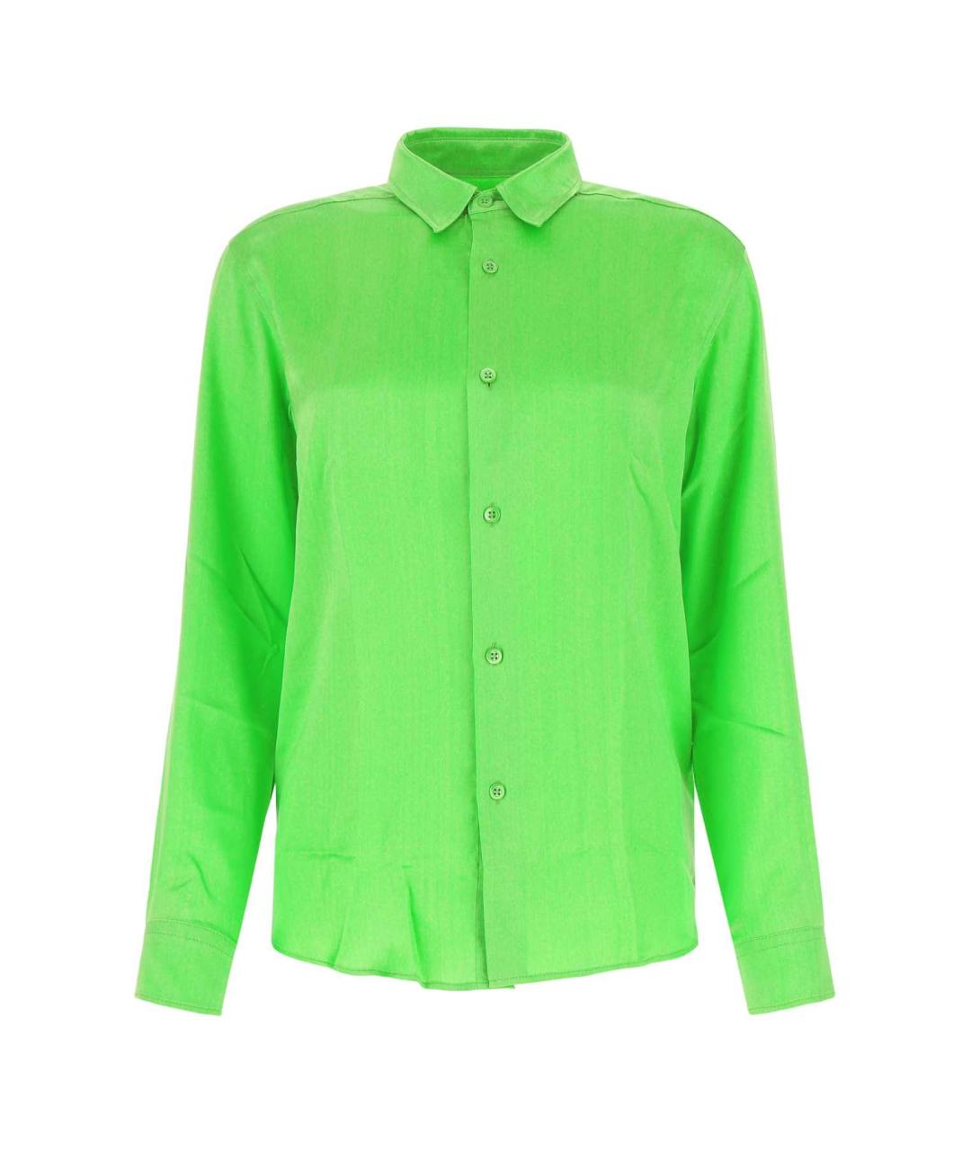 AMI Зеленая шелковая рубашка, фото 1