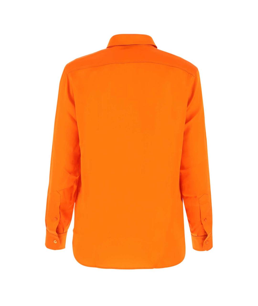AMI Оранжевая шелковая рубашка, фото 2