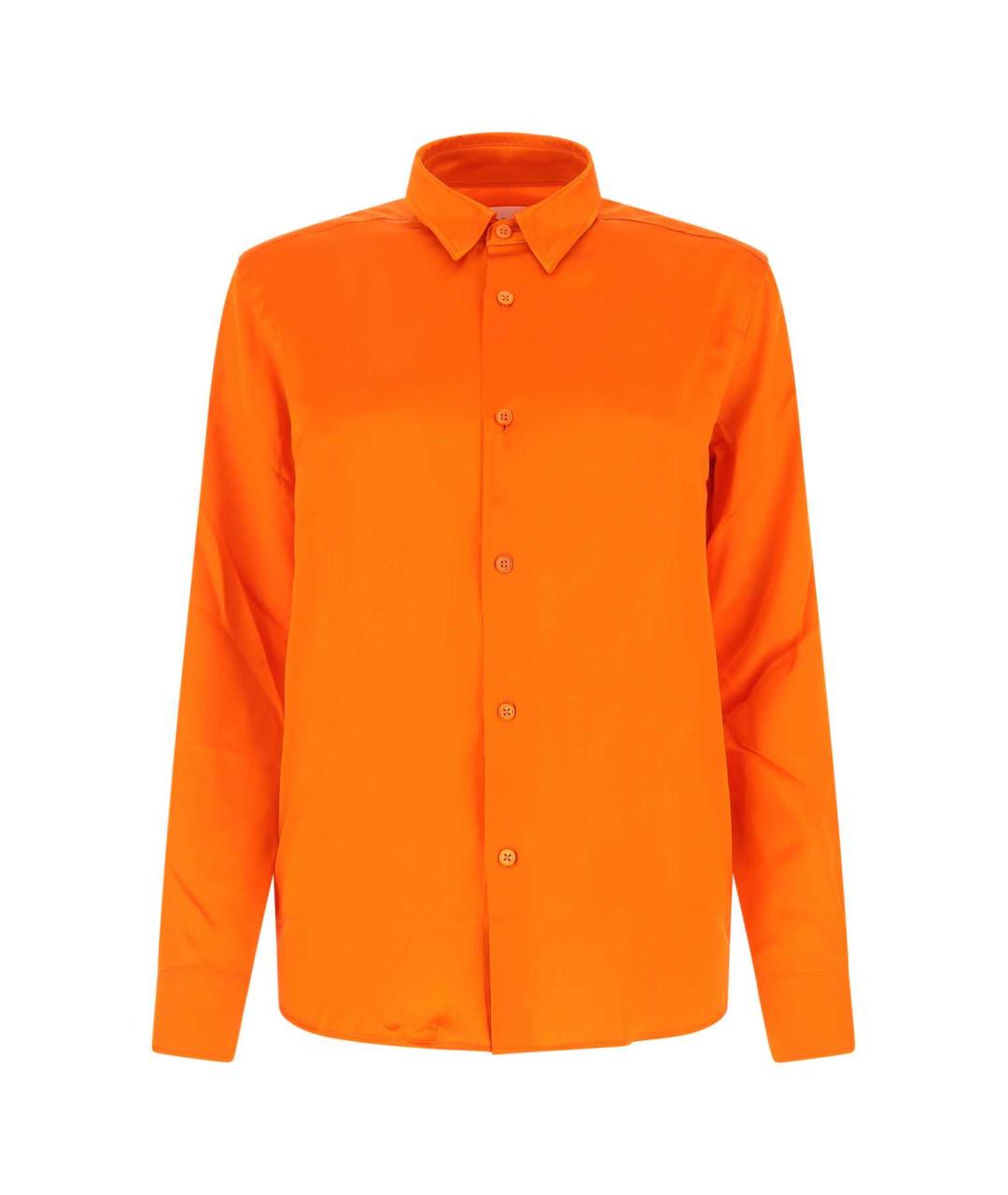 AMI Оранжевая шелковая рубашка, фото 1