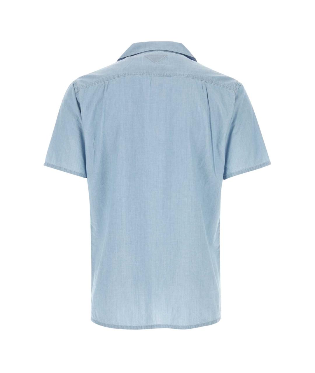 PRADA Голубая хлопковая кэжуал рубашка, фото 2