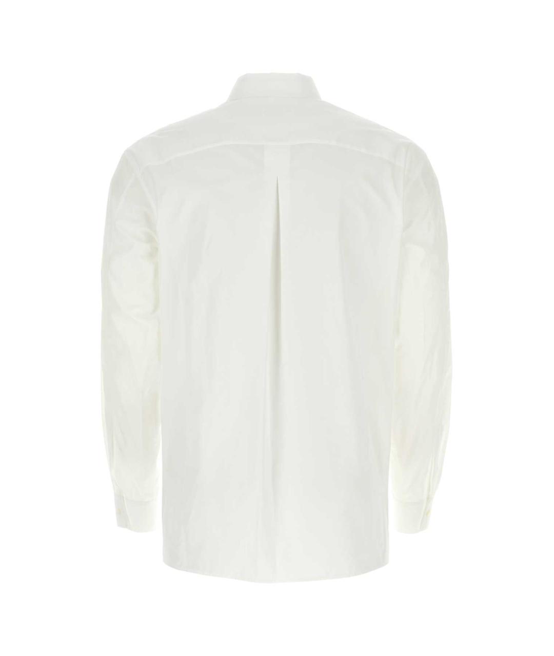 JIL SANDER Белая хлопковая кэжуал рубашка, фото 2