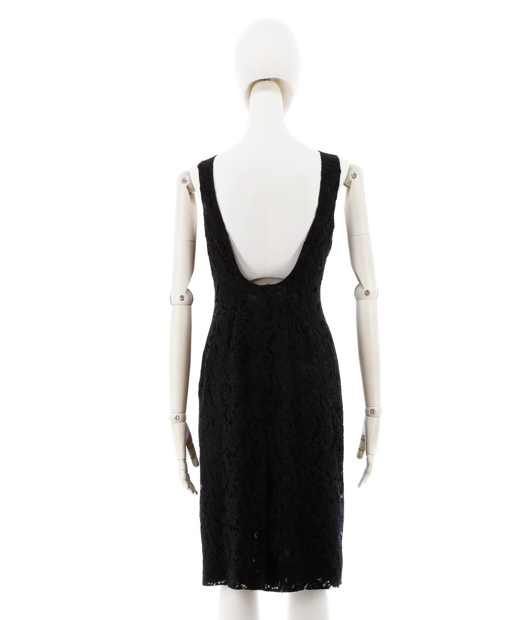 PRADA Черное кружевное коктейльное платье, фото 3