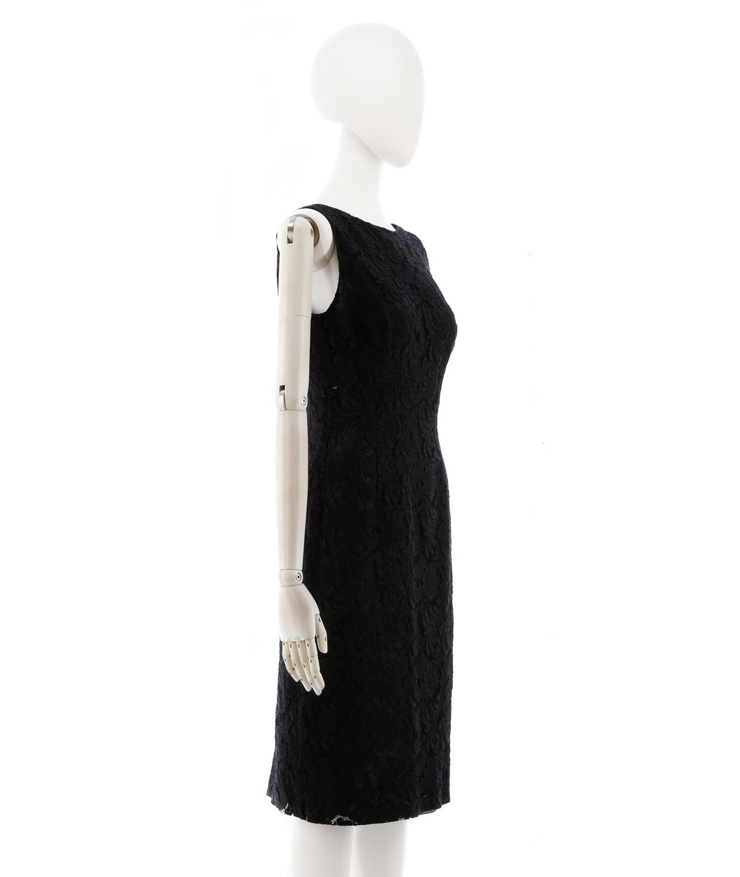 PRADA Черное кружевное коктейльное платье, фото 2