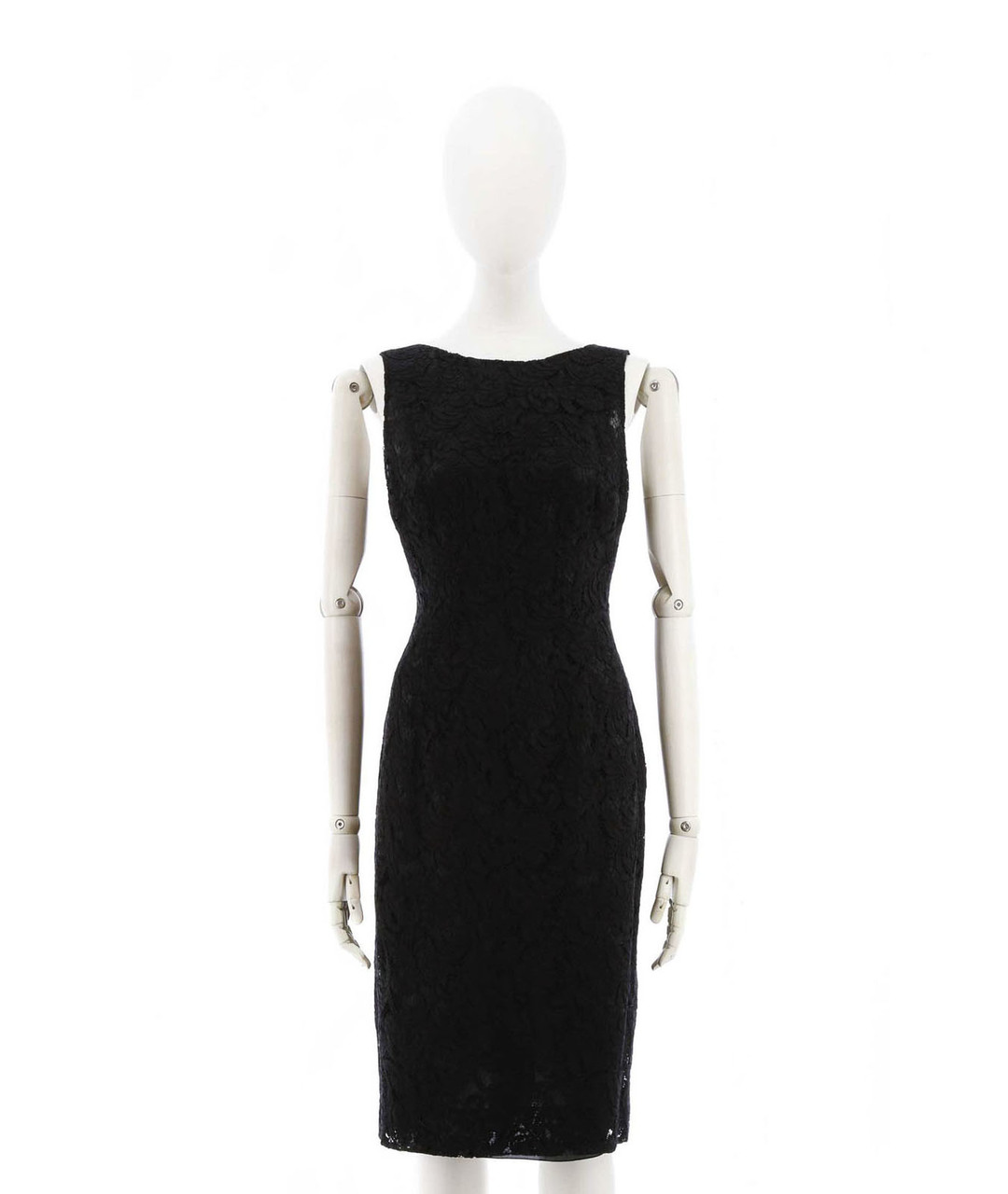 PRADA Черное кружевное коктейльное платье, фото 6