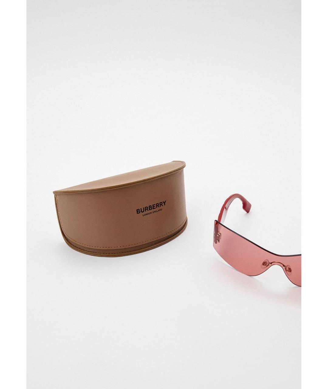 BURBERRY Розовые солнцезащитные очки, фото 4