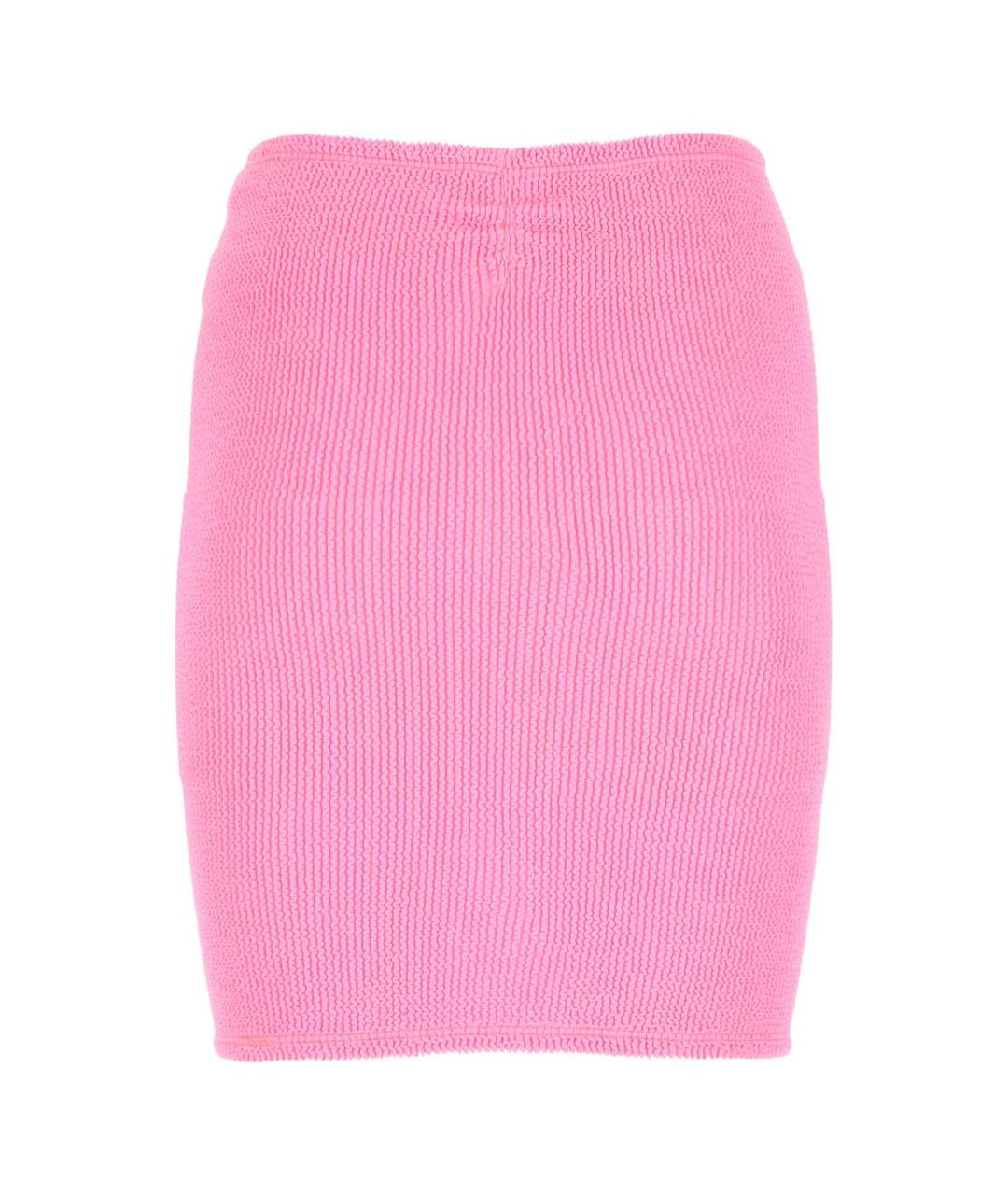 HUNZA G Розовая полиамидовая юбка миди, фото 2