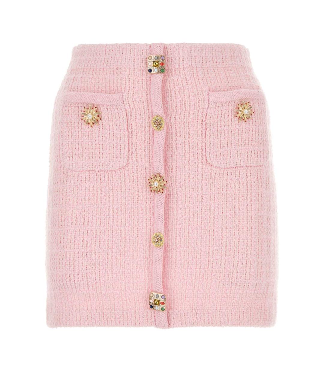 SELF-PORTRAIT Розовая юбка мини, фото 1