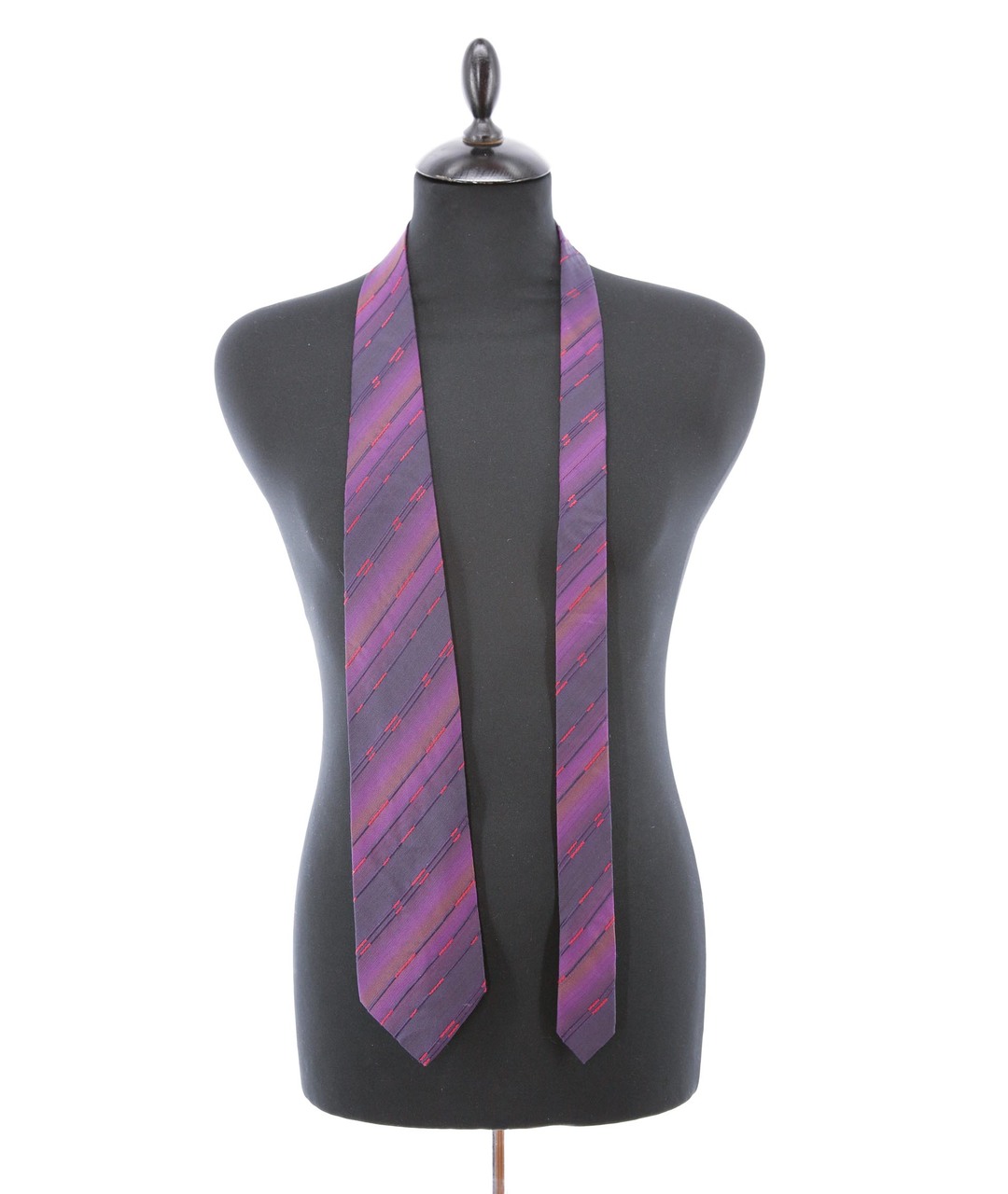 KENZO Фиолетовый шелковый галстук, фото 4