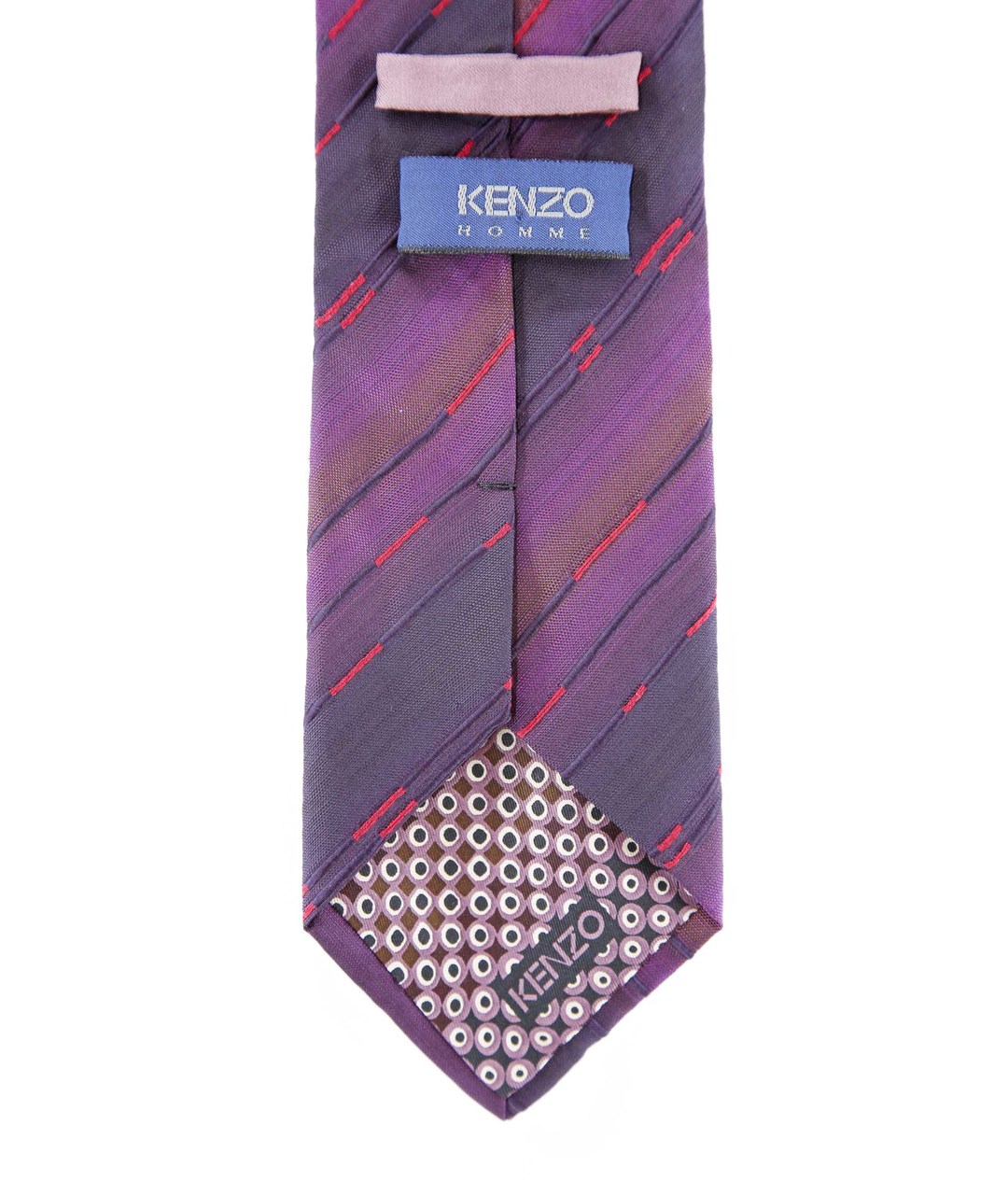 KENZO Фиолетовый шелковый галстук, фото 2