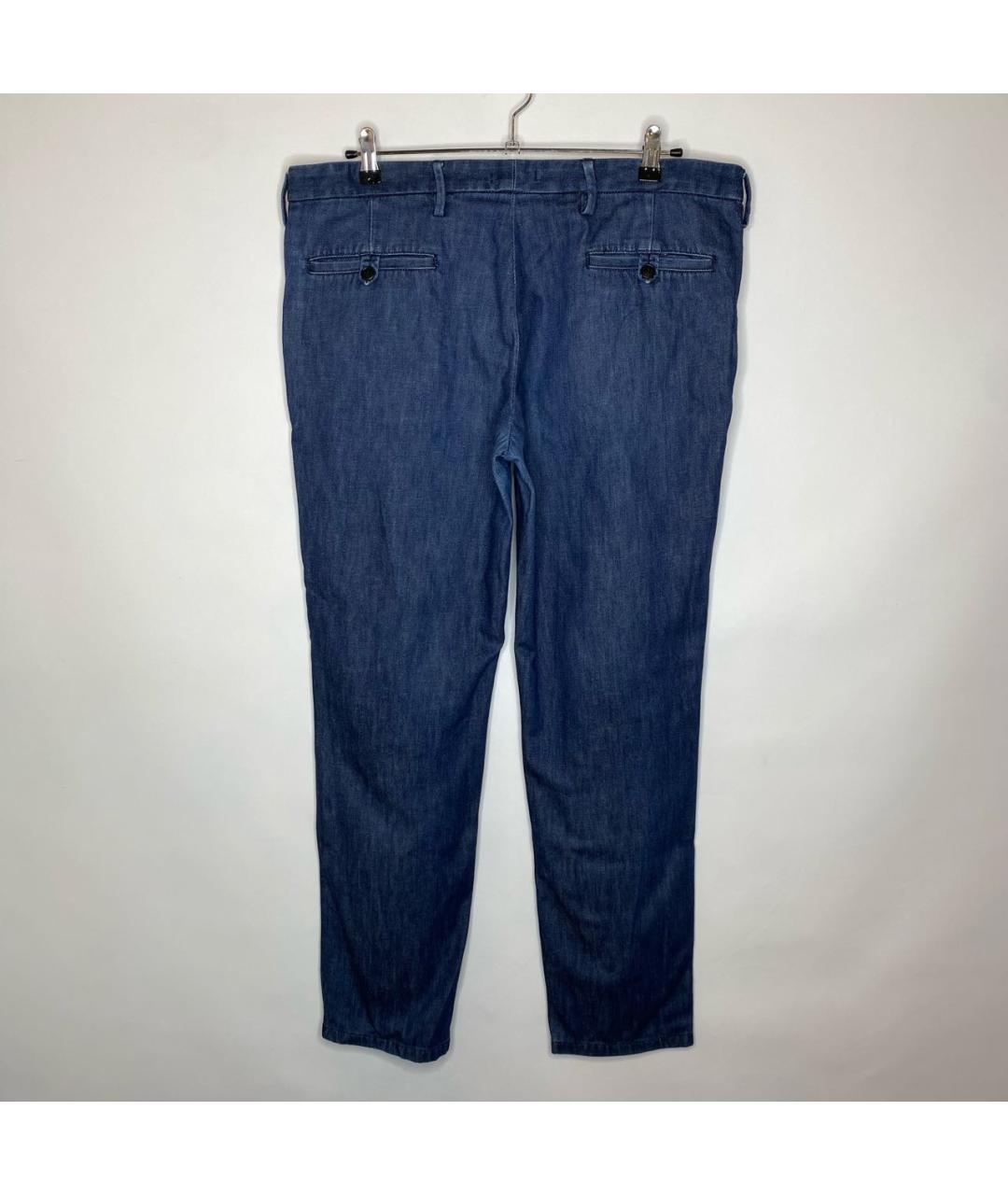 PRADA Темно-синие хлопковые брюки чинос, фото 2