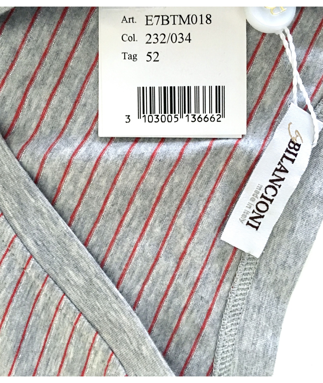 BILANCIONI Серый хлопко-эластановый джемпер / свитер, фото 4