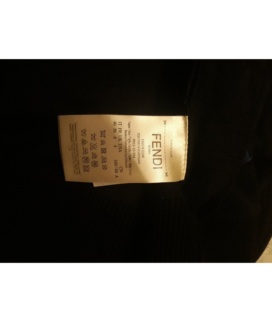 FENDI Черный шелковый джемпер / свитер, фото 5