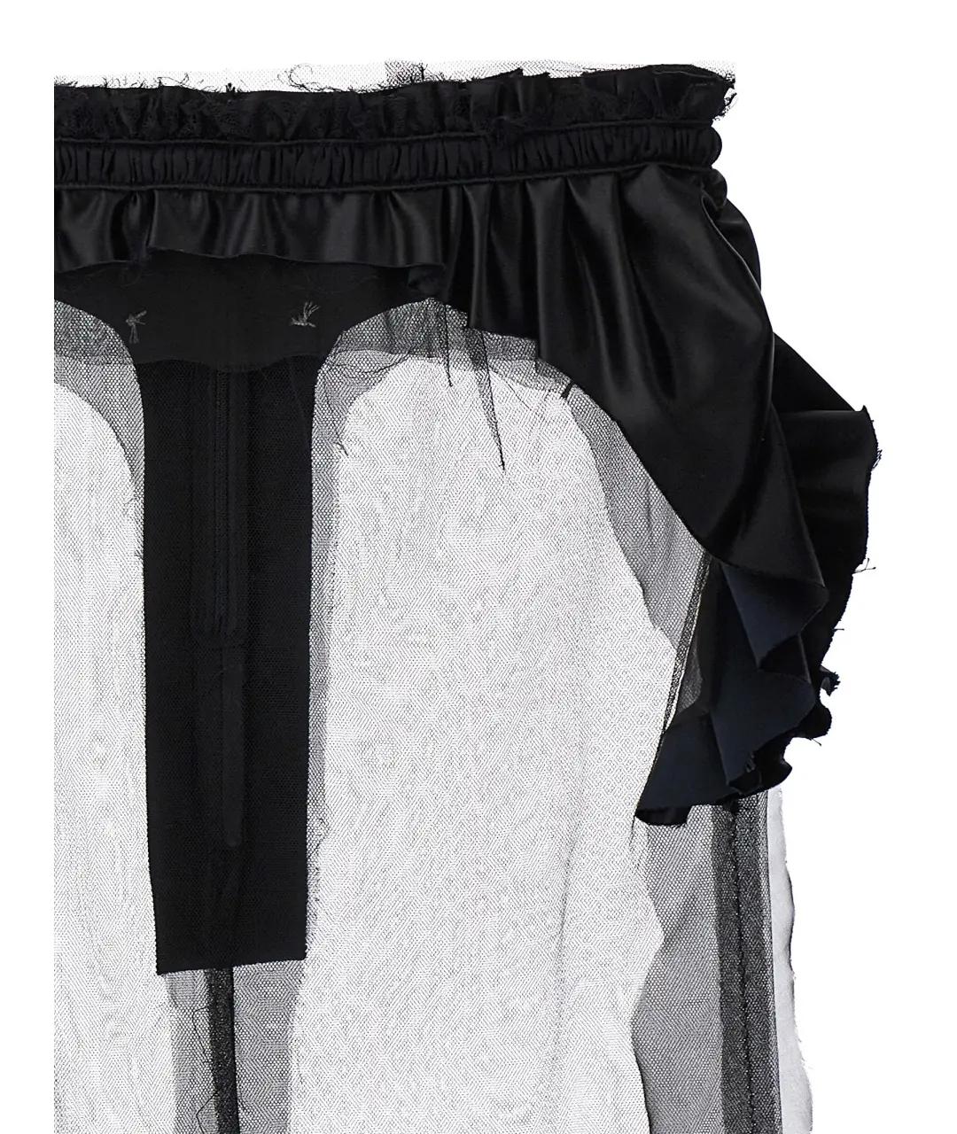 MAISON MARGIELA Черная полиамидовая юбка миди, фото 3