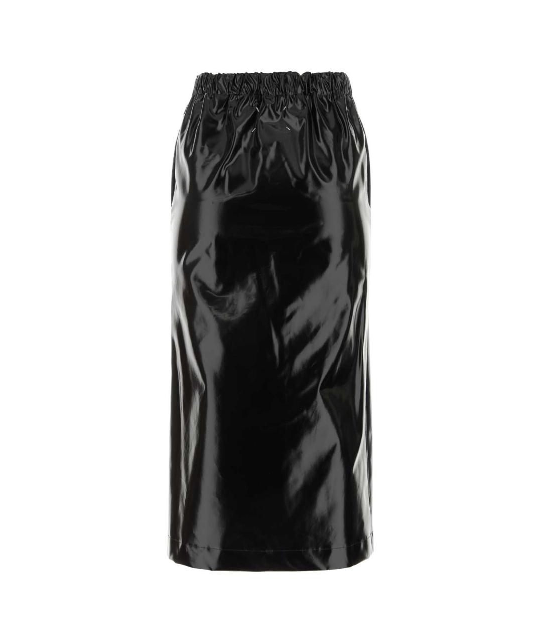 MAISON MARGIELA Черная хлопковая юбка миди, фото 2