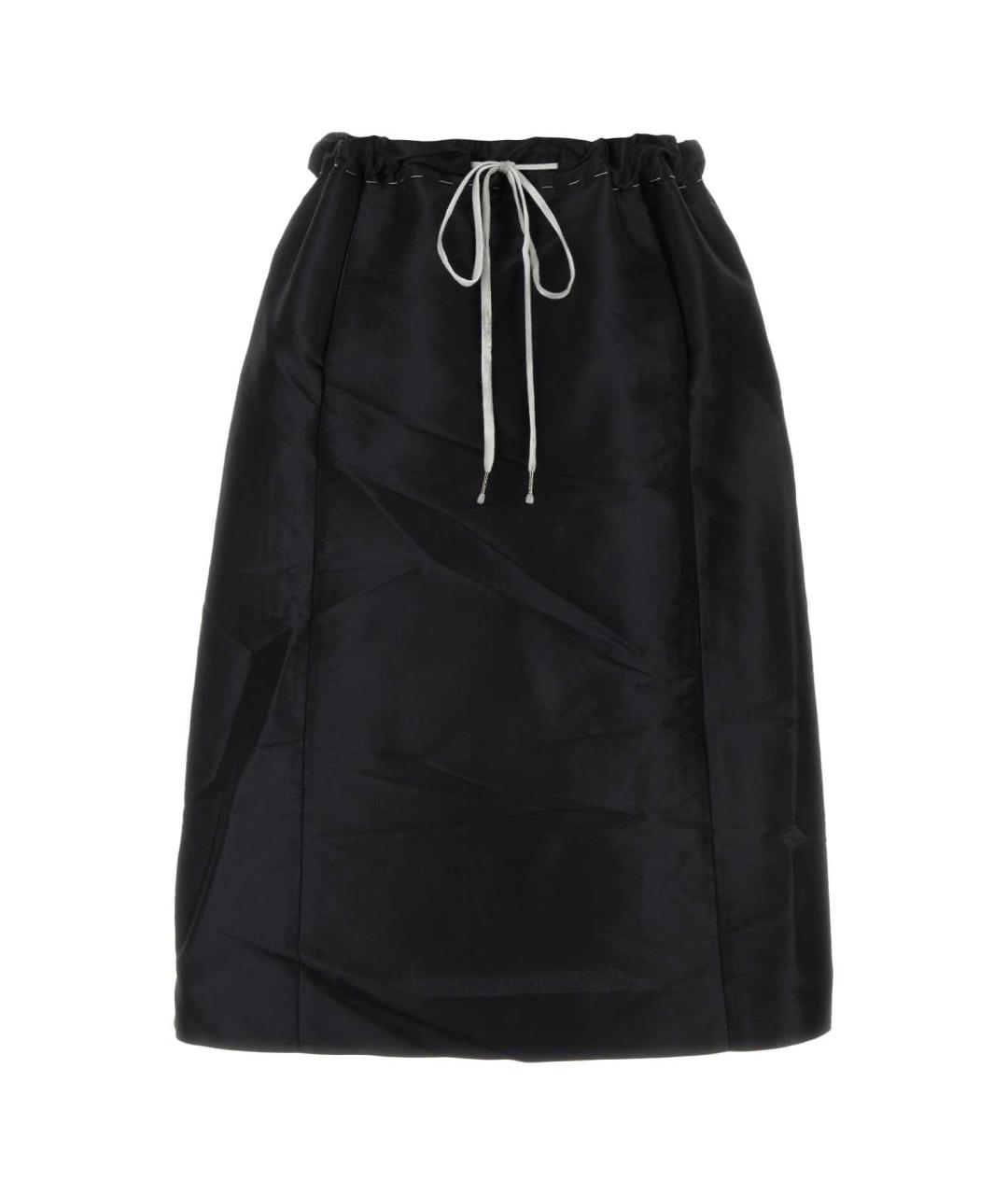 MAISON MARGIELA Черная полиэстеровая юбка миди, фото 1