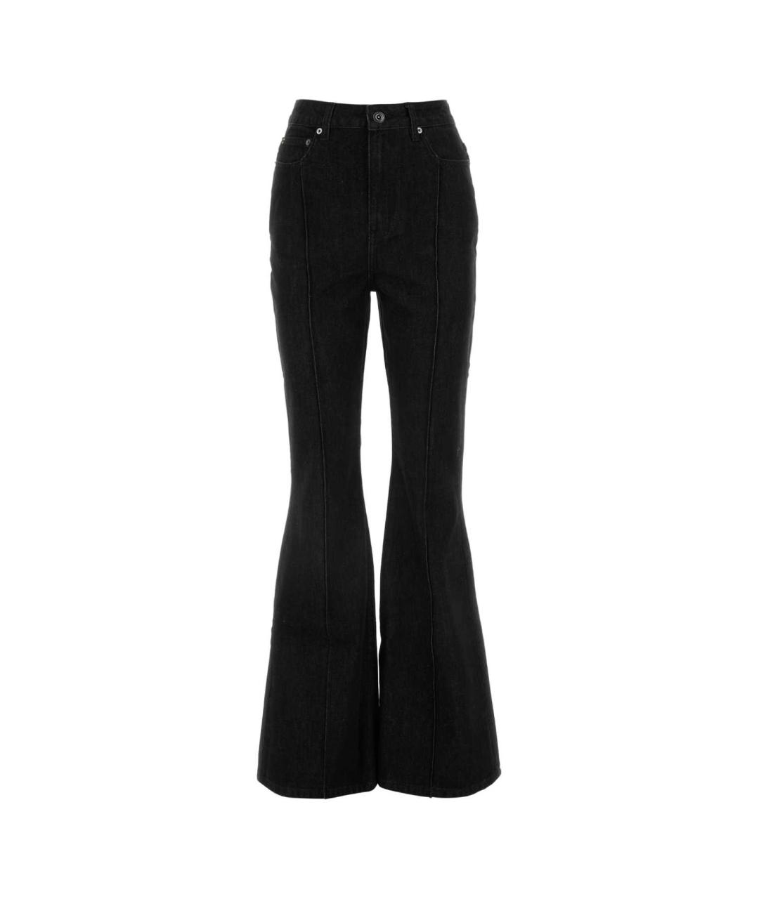 SELF-PORTRAIT Черные хлопковые прямые джинсы, фото 1