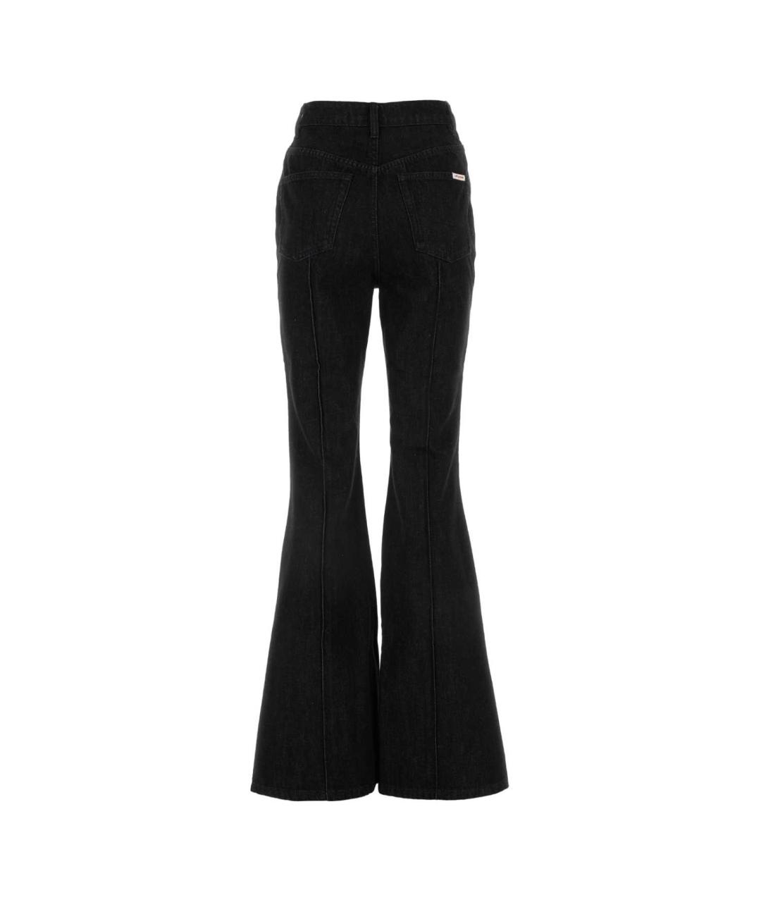 SELF-PORTRAIT Черные хлопковые прямые джинсы, фото 2