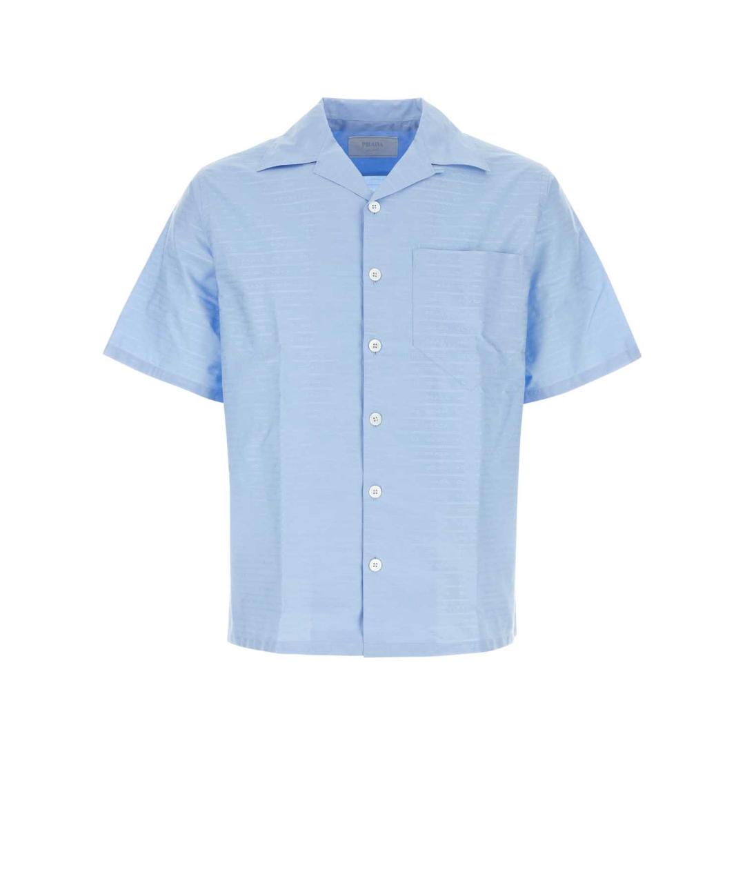 PRADA Голубая хлопковая кэжуал рубашка, фото 1