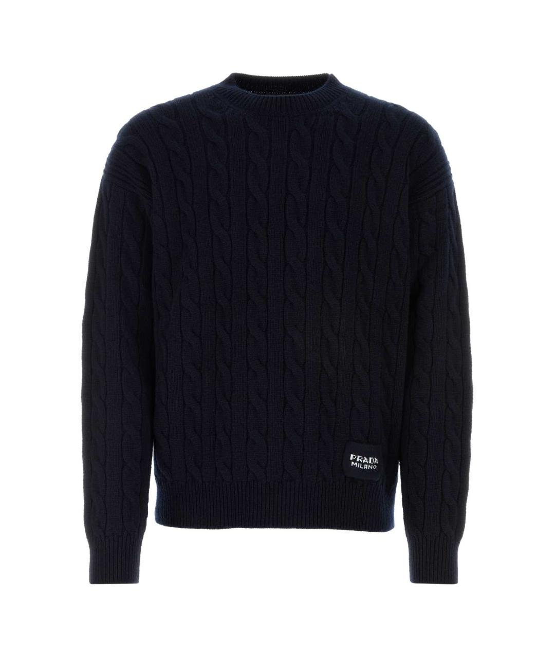 PRADA Темно-синий кашемировый джемпер / свитер, фото 1