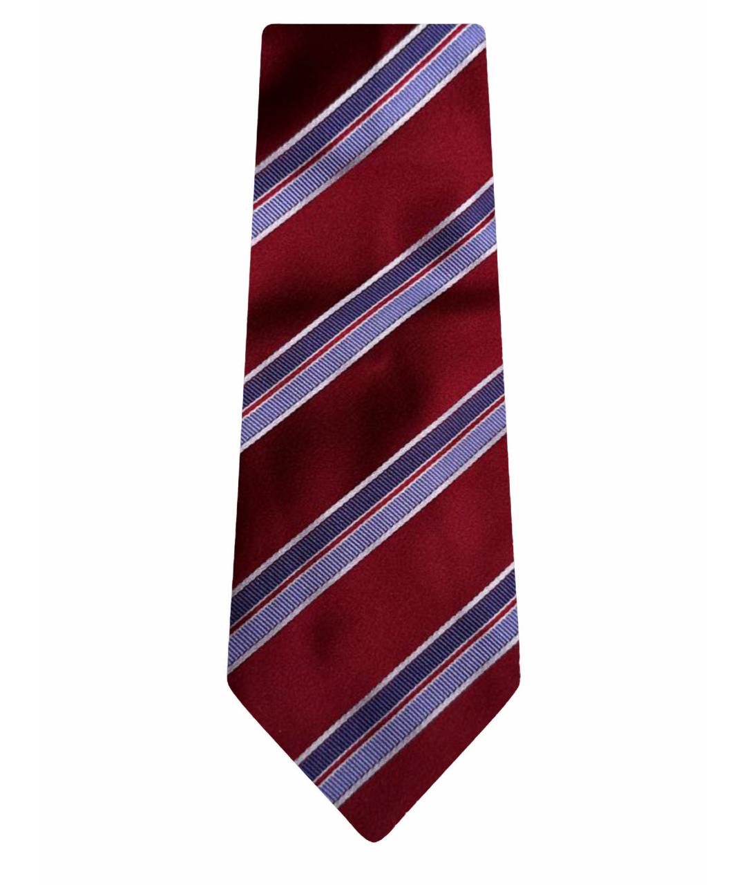 BRIONI Бордовый шелковый галстук, фото 1
