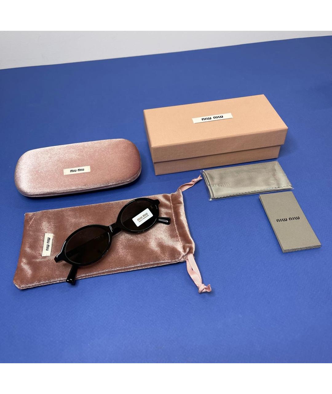 MIU MIU Черные солнцезащитные очки, фото 2