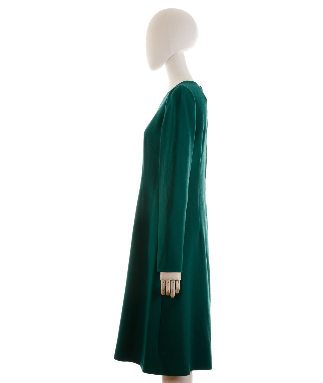 DOLCE&GABBANA Зеленые шерстяное повседневное платье, фото 3
