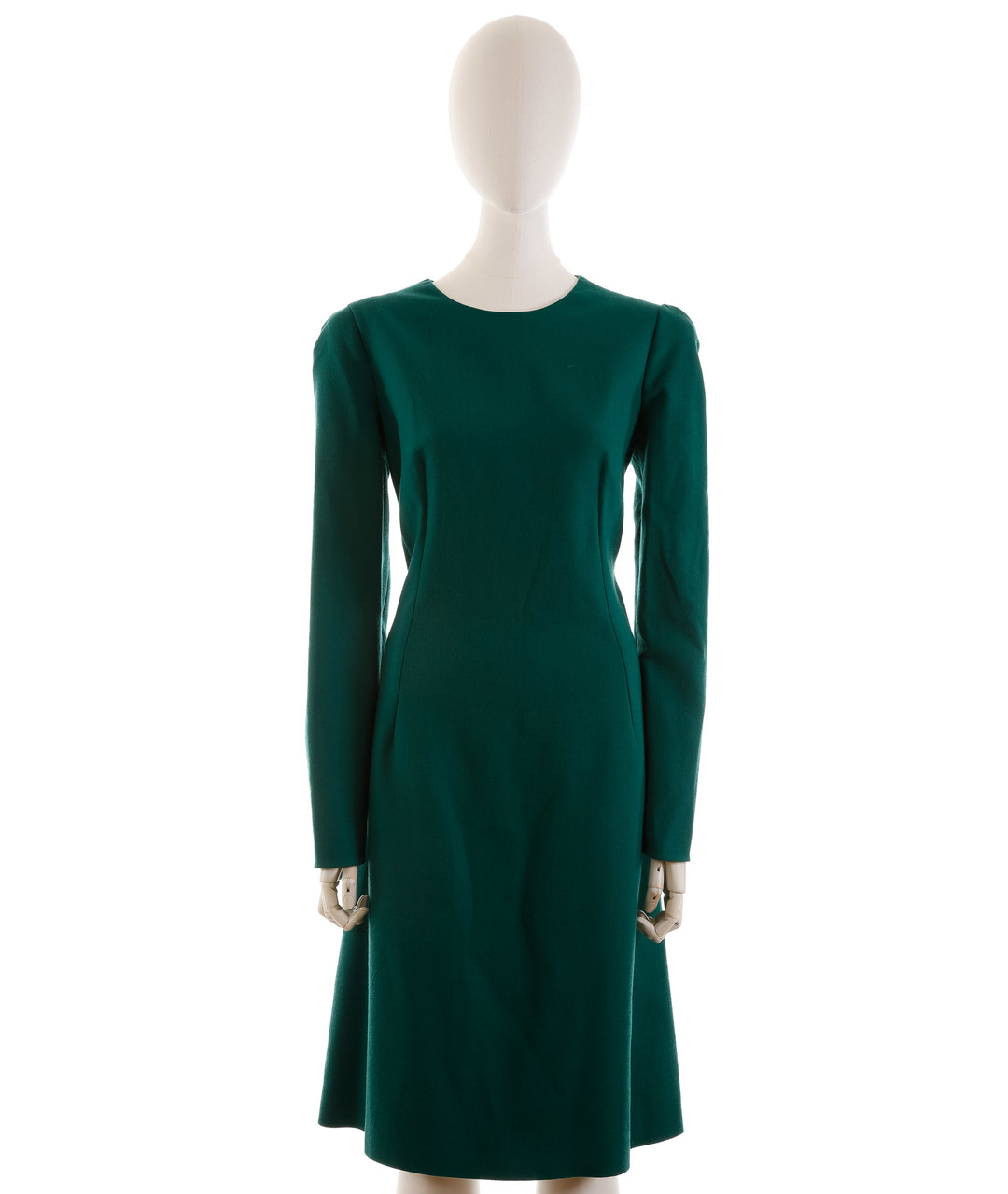 DOLCE&GABBANA Зеленые шерстяное повседневное платье, фото 6