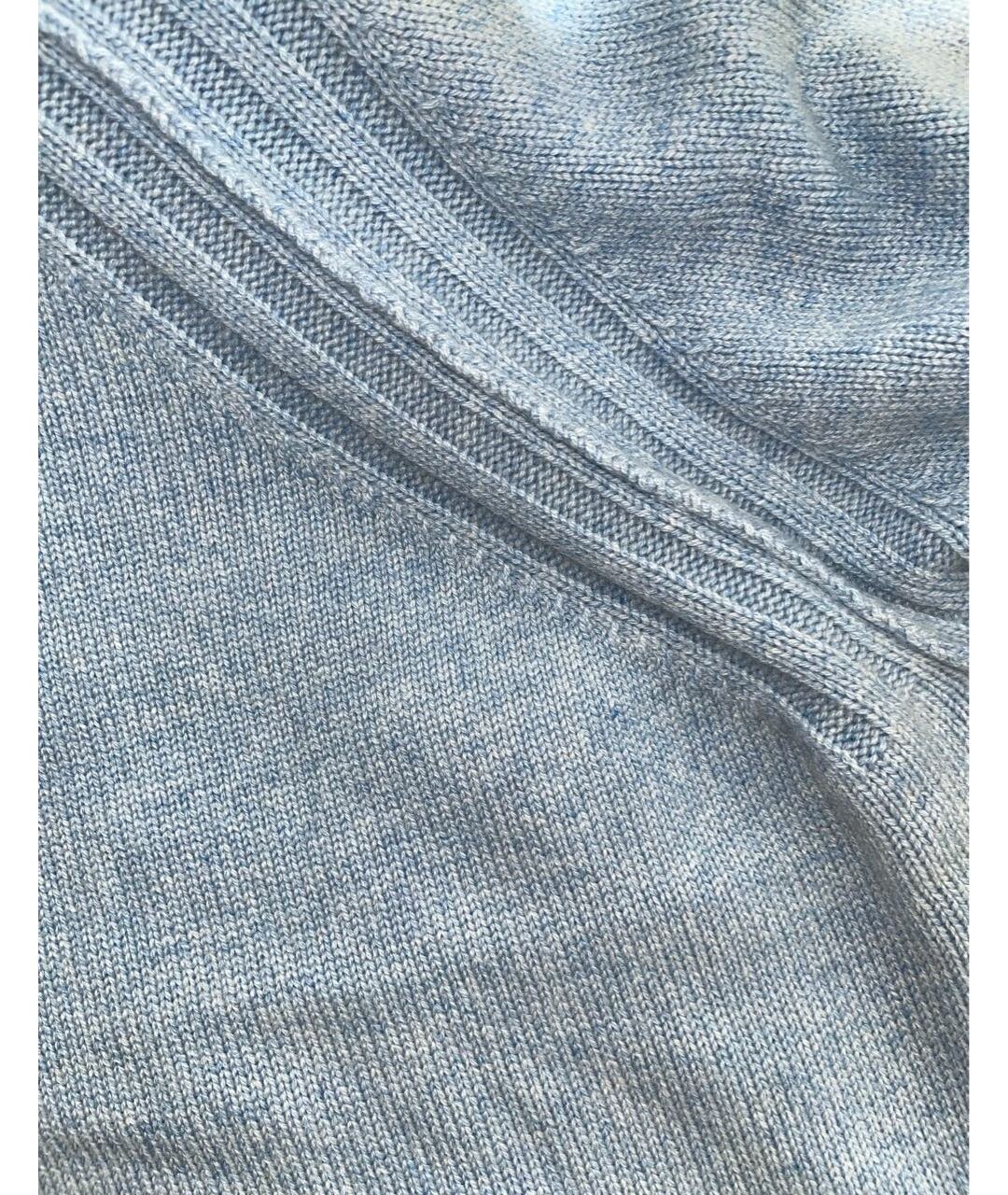KITON Голубой кашемировый джемпер / свитер, фото 4