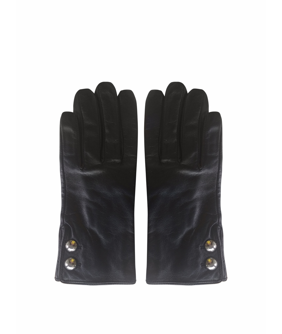 MICHAEL KORS Черные кожаные перчатки, фото 1
