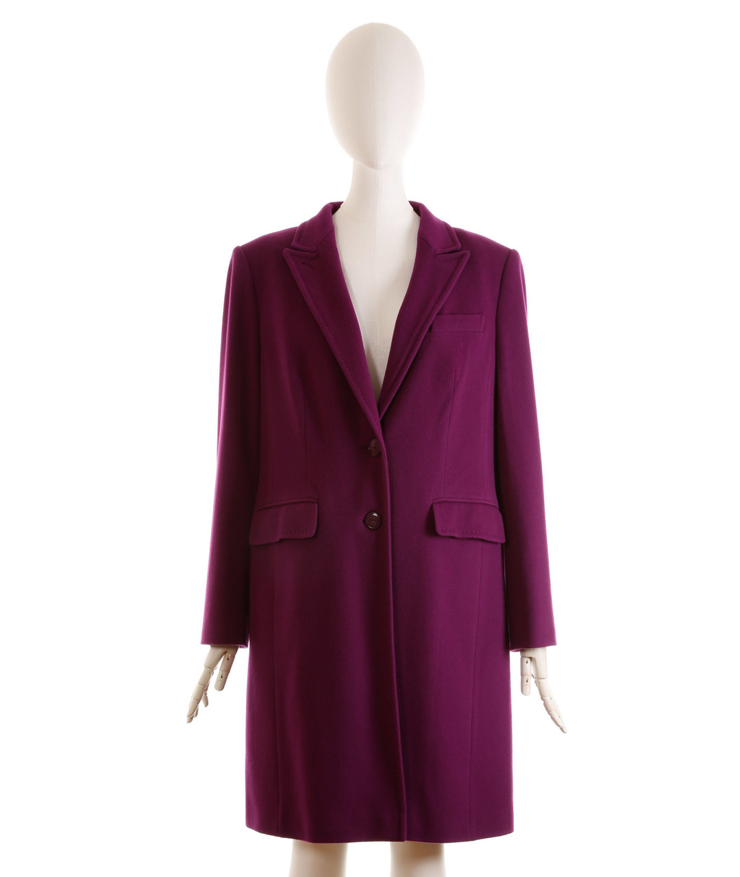 ESCADA Фиолетовое шерстяное пальто, фото 6