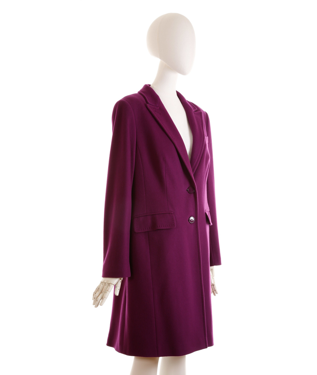 ESCADA Фиолетовое шерстяное пальто, фото 2