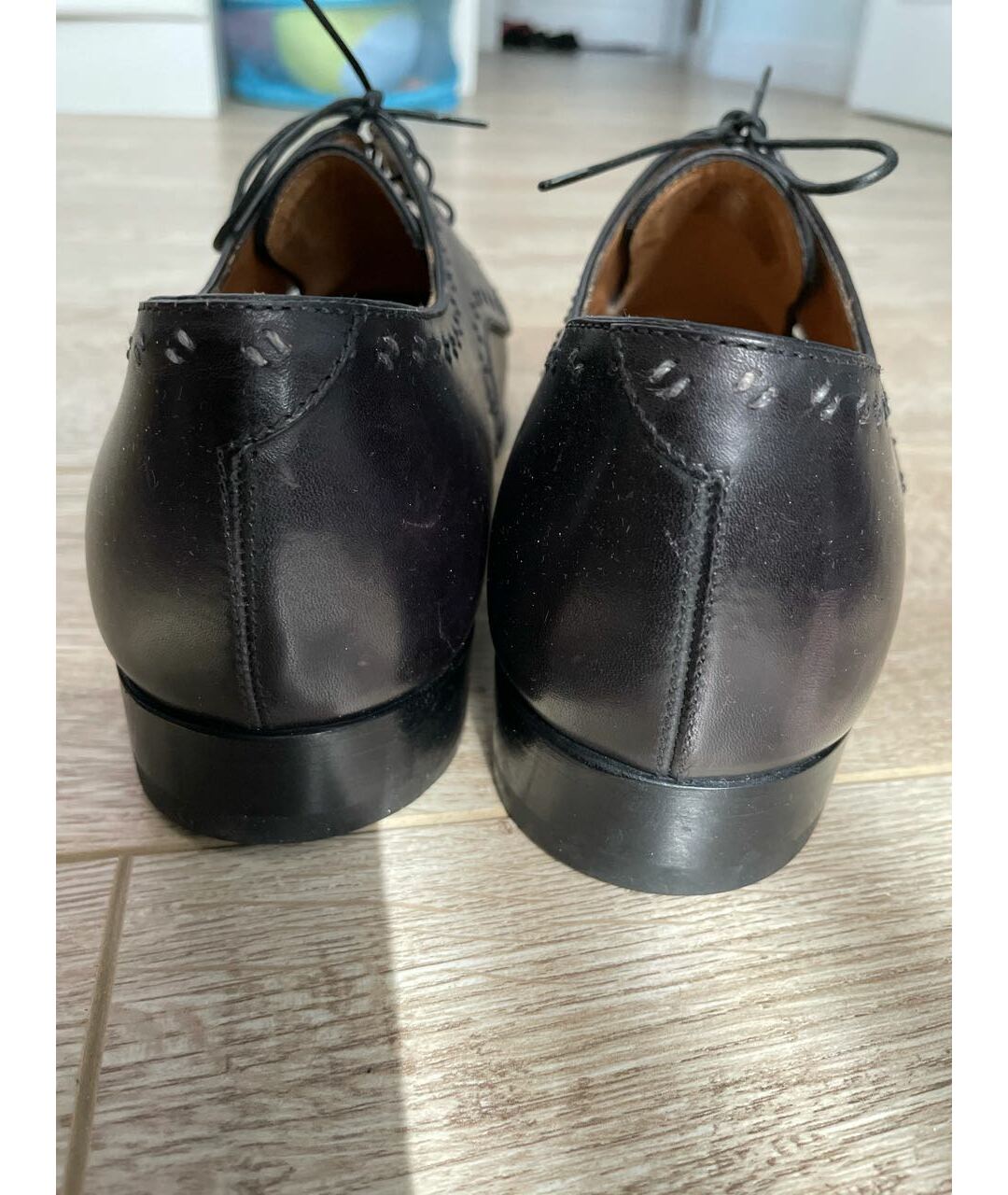 BERLUTI Черные кожаные туфли, фото 4