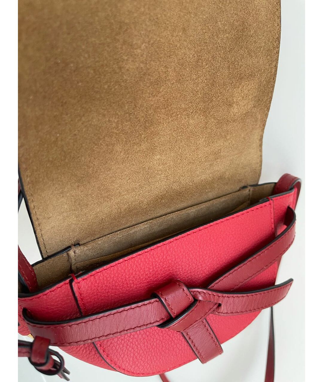 LOEWE Красная кожаная сумка через плечо, фото 4