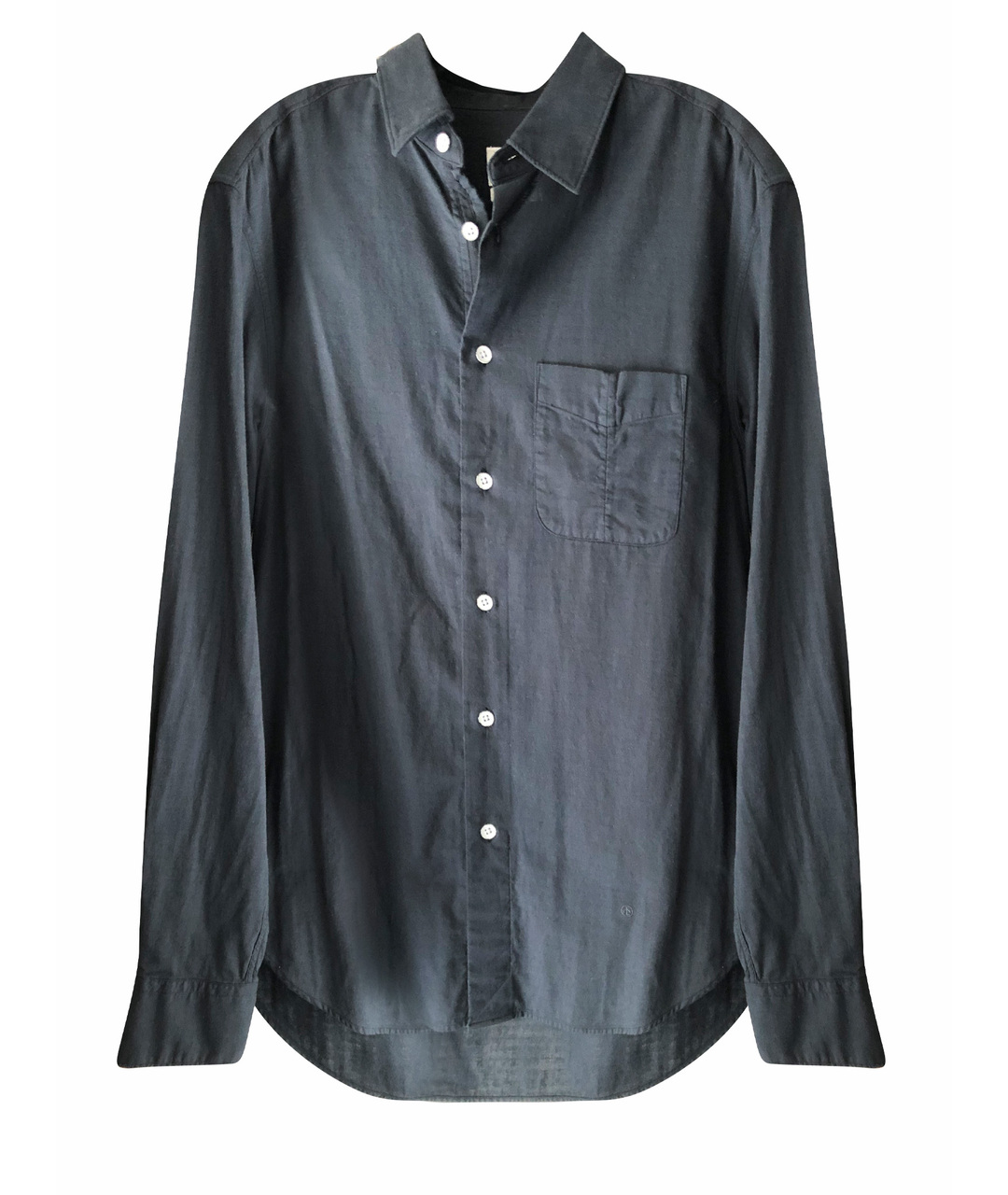 RAG&BONE Темно-синяя хлопковая кэжуал рубашка, фото 1