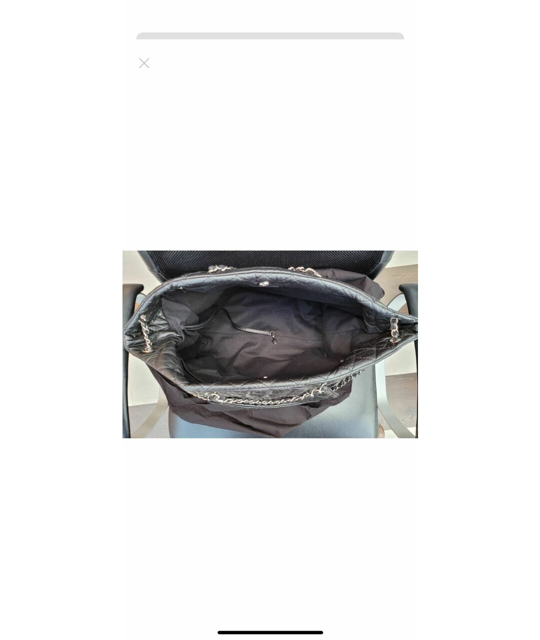 CHANEL PRE-OWNED Черная кожаная сумка тоут, фото 4