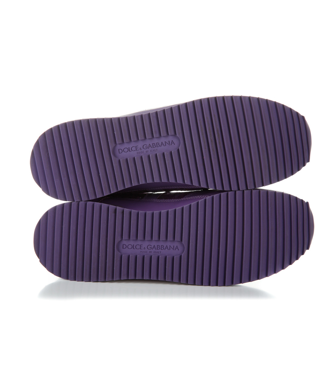 DOLCE&GABBANA Фиолетовые кожаные кроссовки, фото 8