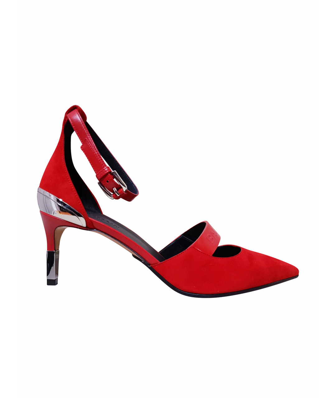 BALMAIN Красные замшевые туфли, фото 1