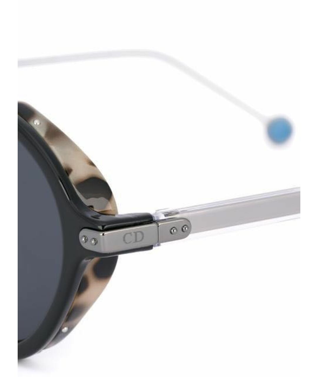 CHRISTIAN DIOR PRE-OWNED Серые пластиковые солнцезащитные очки, фото 3