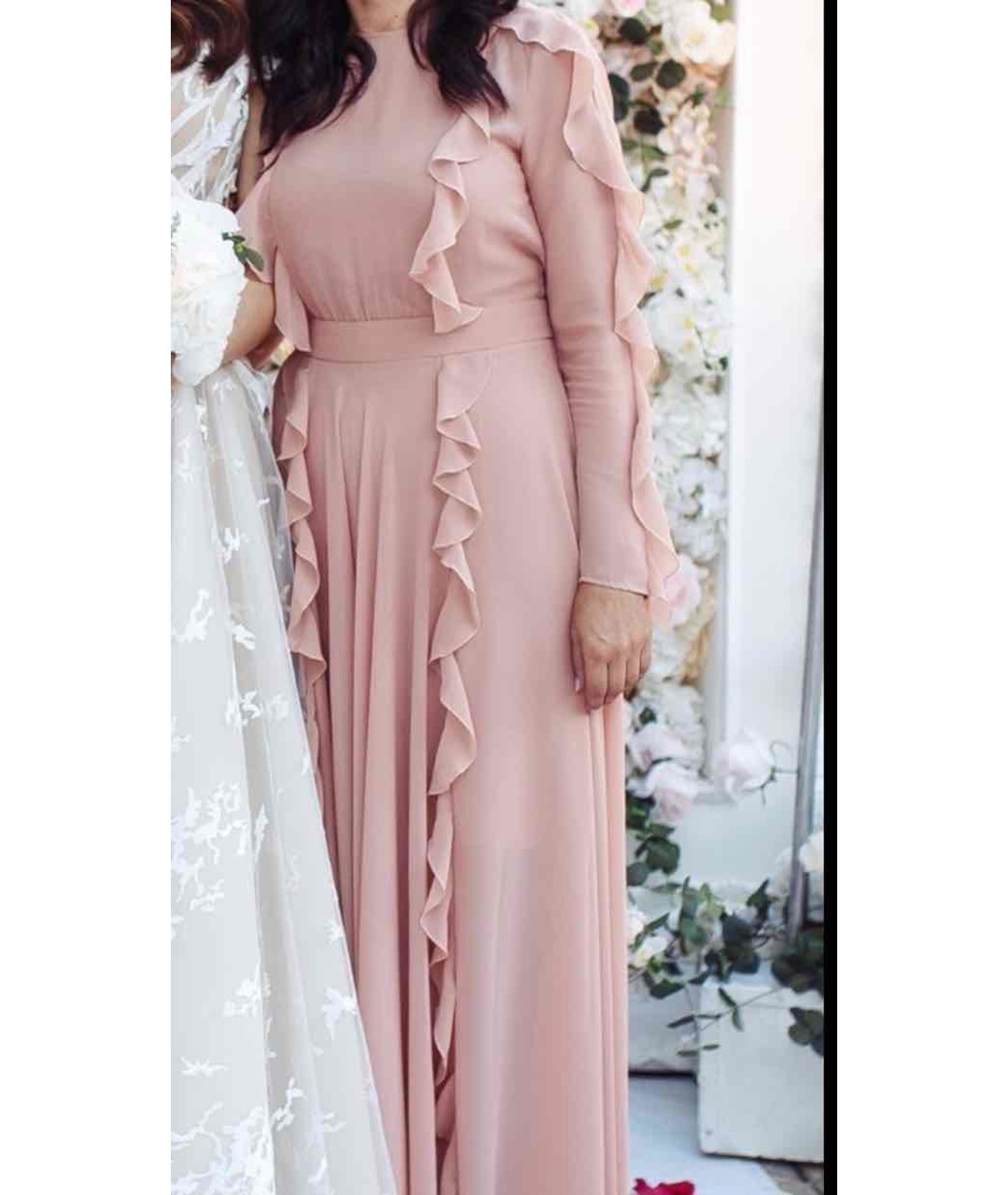 LIU JO Розовое полиэстеровое вечернее платье, фото 4