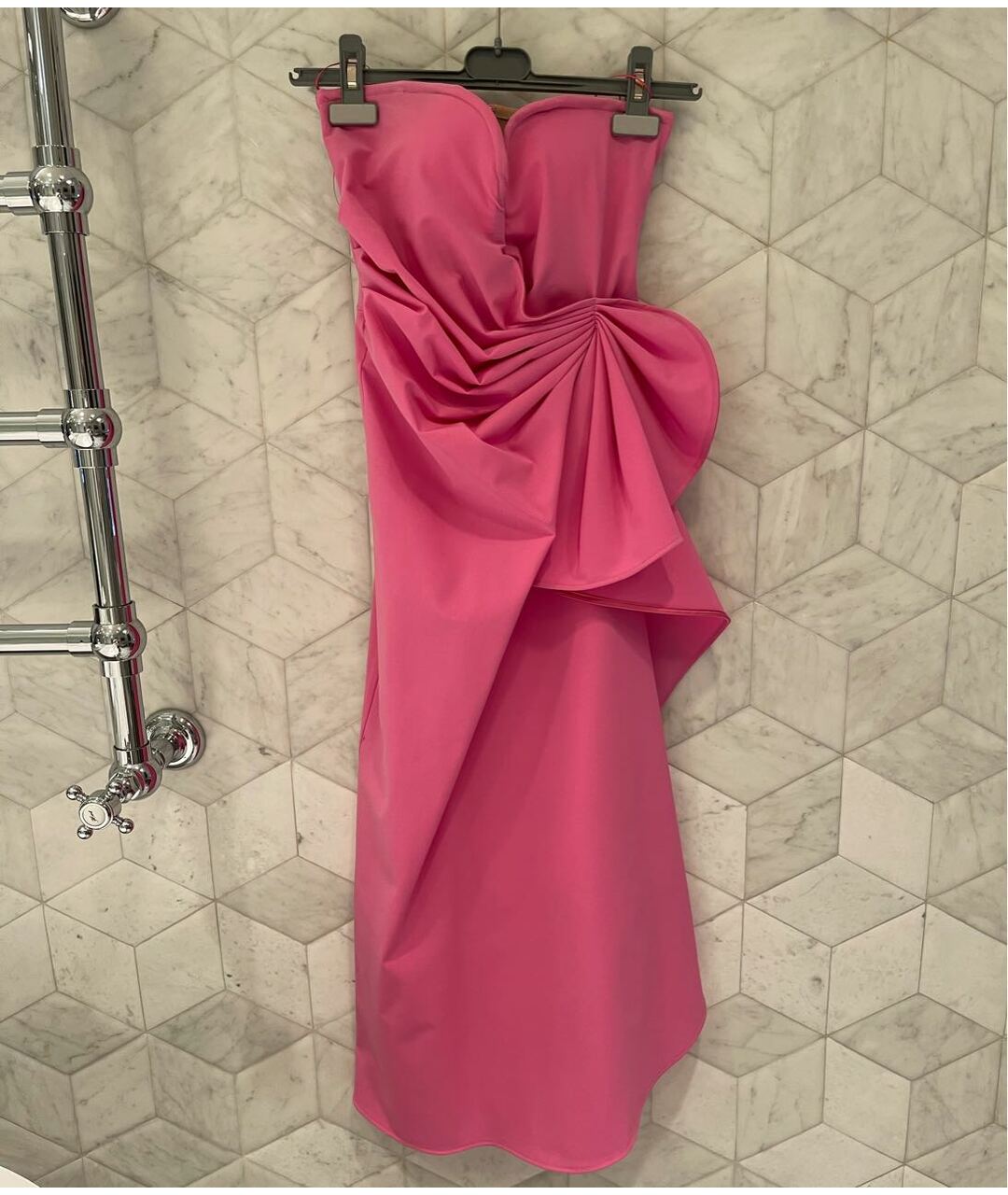 THE ATTICO Розовое вечернее платье, фото 4