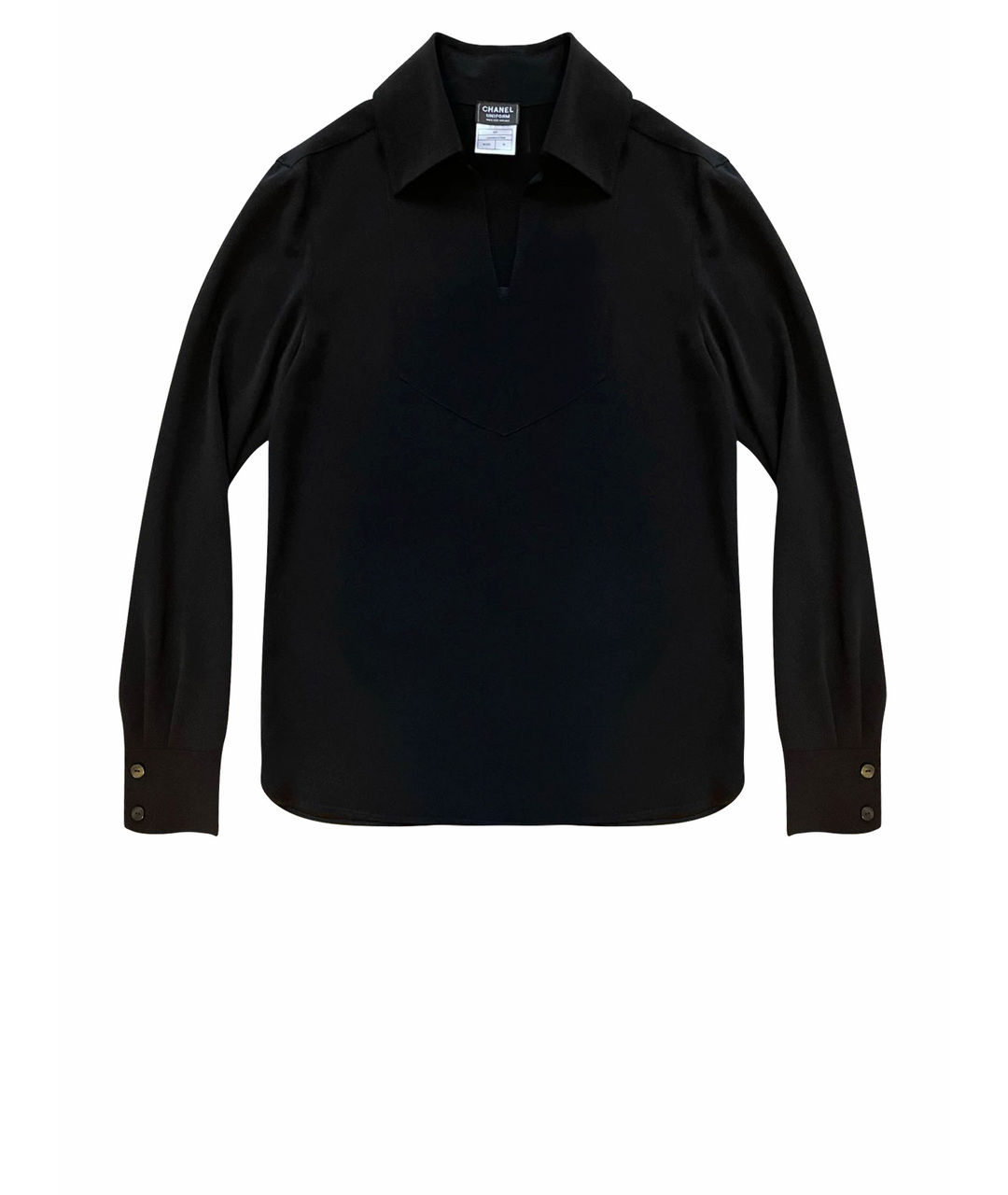 CHANEL PRE-OWNED Черная полиэстеровая рубашка, фото 1