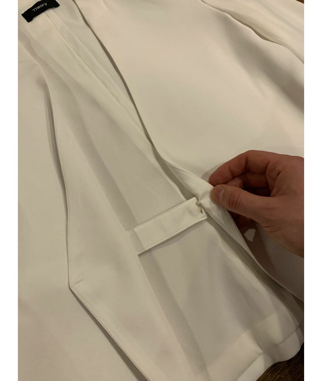 THEORY Белый полиэстеровый жакет/пиджак, фото 3