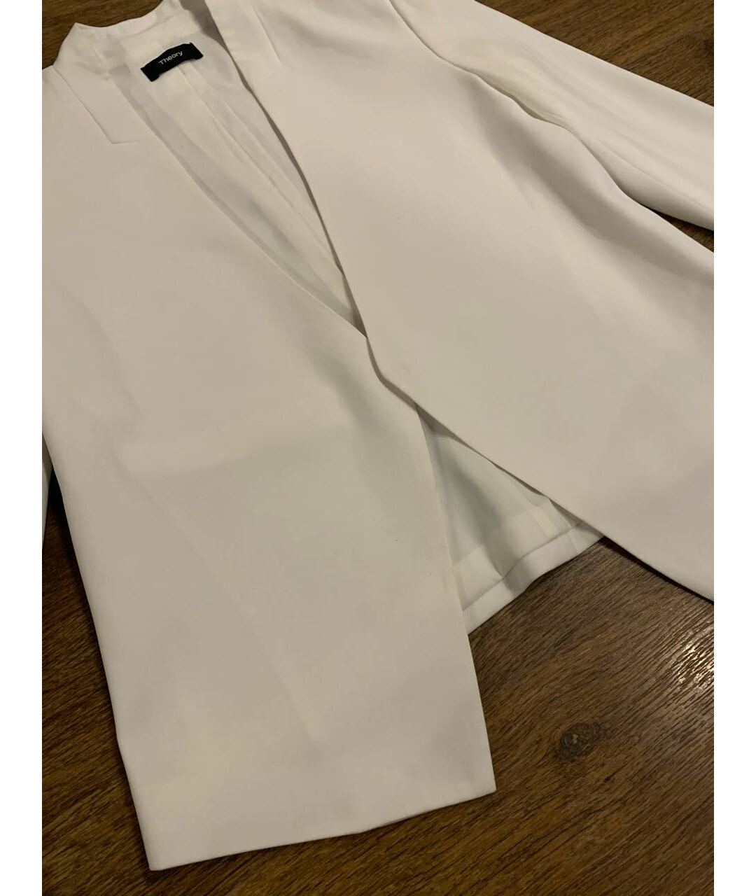 THEORY Белый полиэстеровый жакет/пиджак, фото 2
