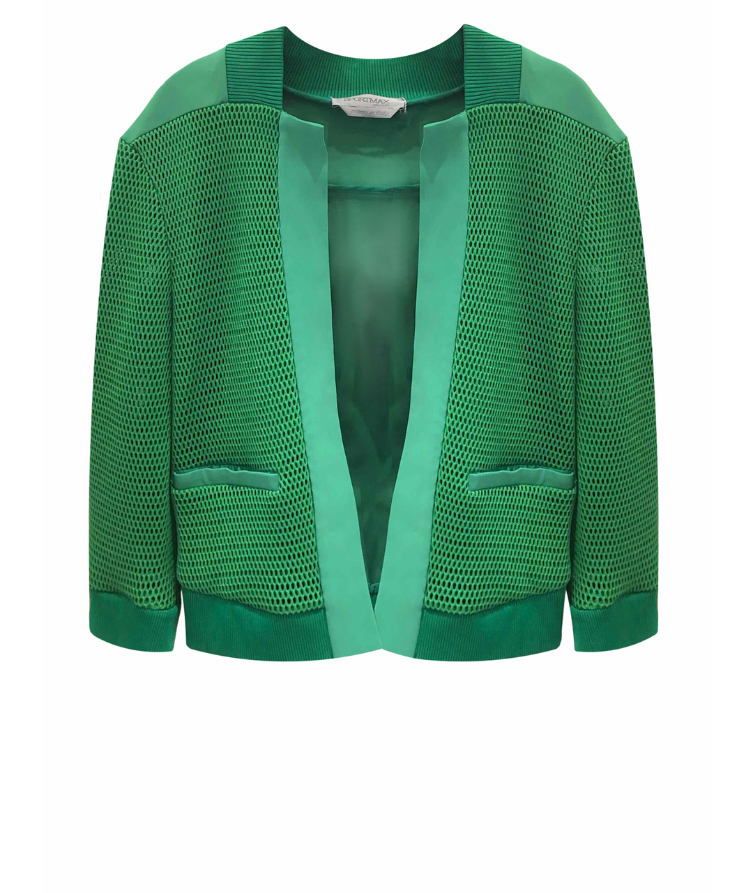 SPORTMAX Зеленый полиамидовый жакет/пиджак, фото 1