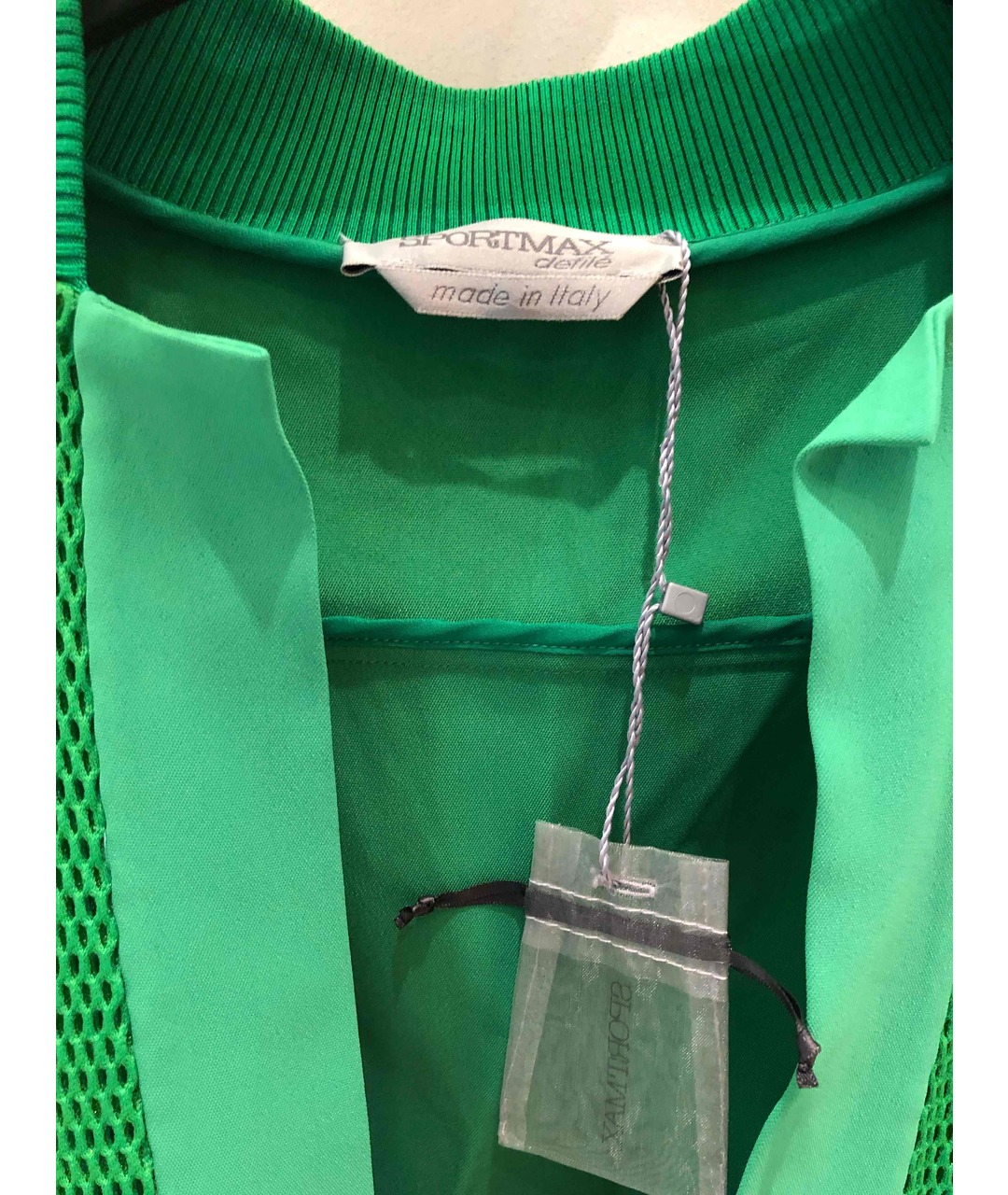 SPORTMAX Зеленый полиамидовый жакет/пиджак, фото 2